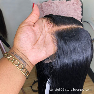 Cuticles Aligned Short Pixie Cut Wig Short Bob 150% T Part Lace Front Human Hair Wigs For Black Women Pre Plucked With Baby Hair